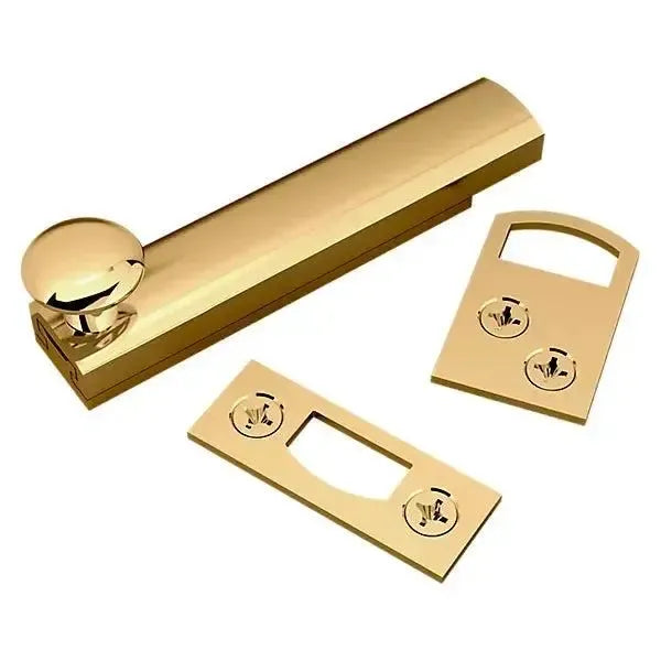 Baldwin 0321 3" Surface Bolt Lifetime Polished Brass