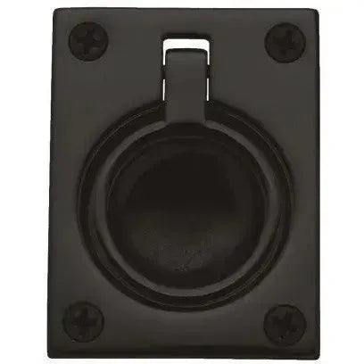 Baldwin 0394 Large Flush Ring Pull in Oil Rubbed Bronze finish