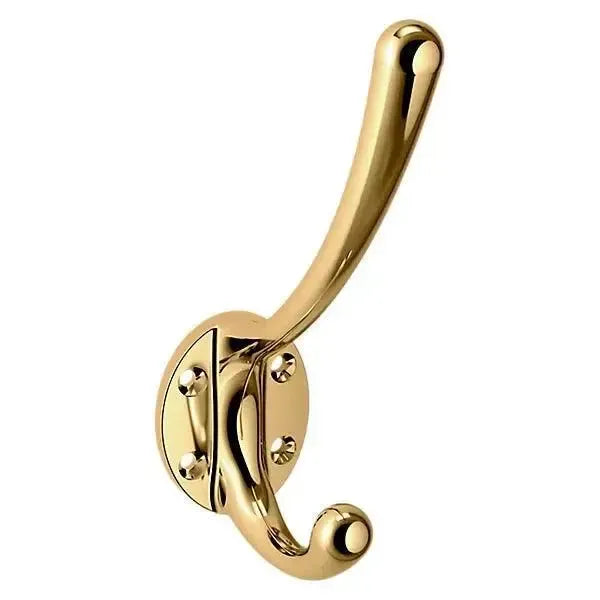 Baldwin 0742 Coat & Hat Hook in Lifetime Polished Brass finish