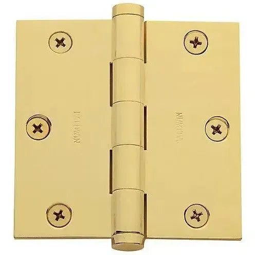 Baldwin 1035 3.5" Square Corner Hinge Lifetime Polished Brass