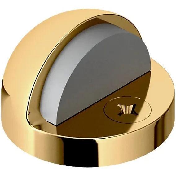 Baldwin 4005 Half Dome Door Bumper - 1.25" Height Unlacquered Brass