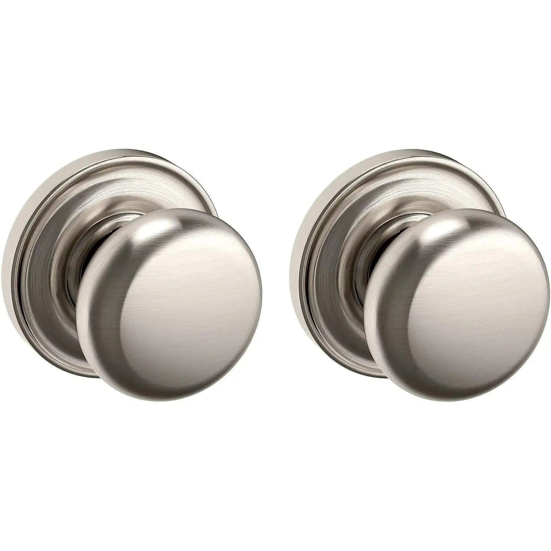 Baldwin 5015 Classic Knob with 5048 Rosette in Lifetime Satin Nickel finish
