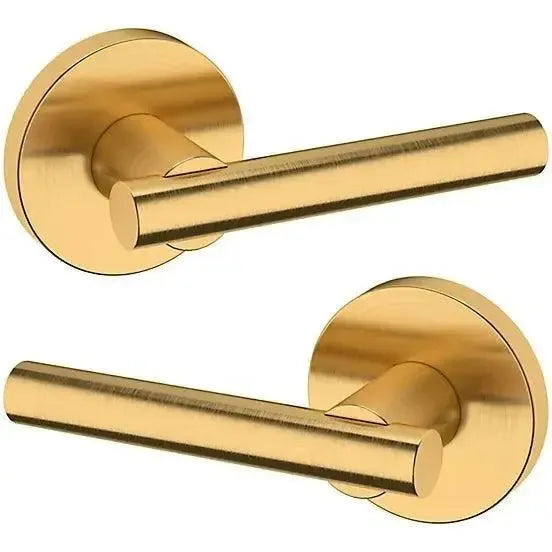 Baldwin 5137 Lever with 5046 Rosette in Lifetime Satin Brass finish