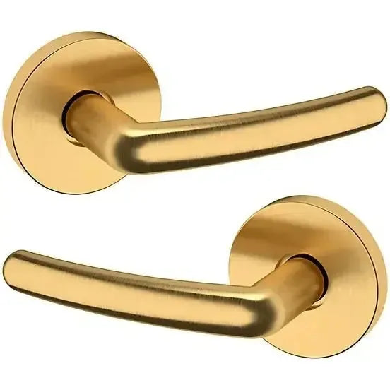 Baldwin 5165 Lever with 5046 Rosette in Lifetime Satin Brass finish