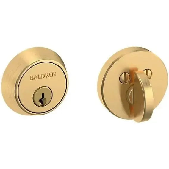 Baldwin 8041 Contemporary Deadbolt in Lifetime Satin Brass finish