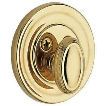 Baldwin Estate 8231 Traditional Deadbolt - Single Sided Patio Function in Lifetime Polished Brass finish