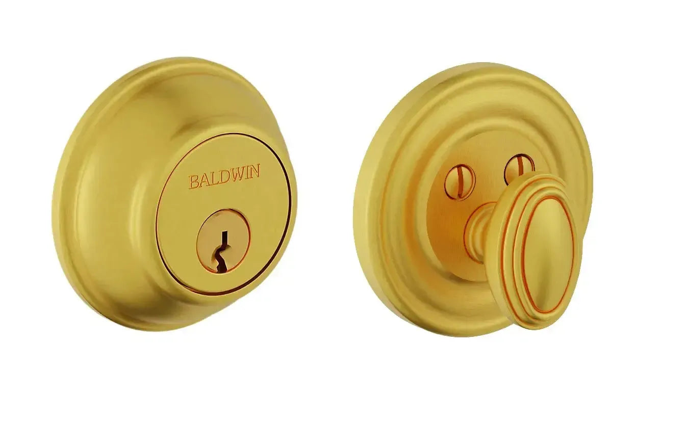Baldwin Baltimore Level Deadbolt with WIFI & Bluetooth in Lifetime Satin Brass finish