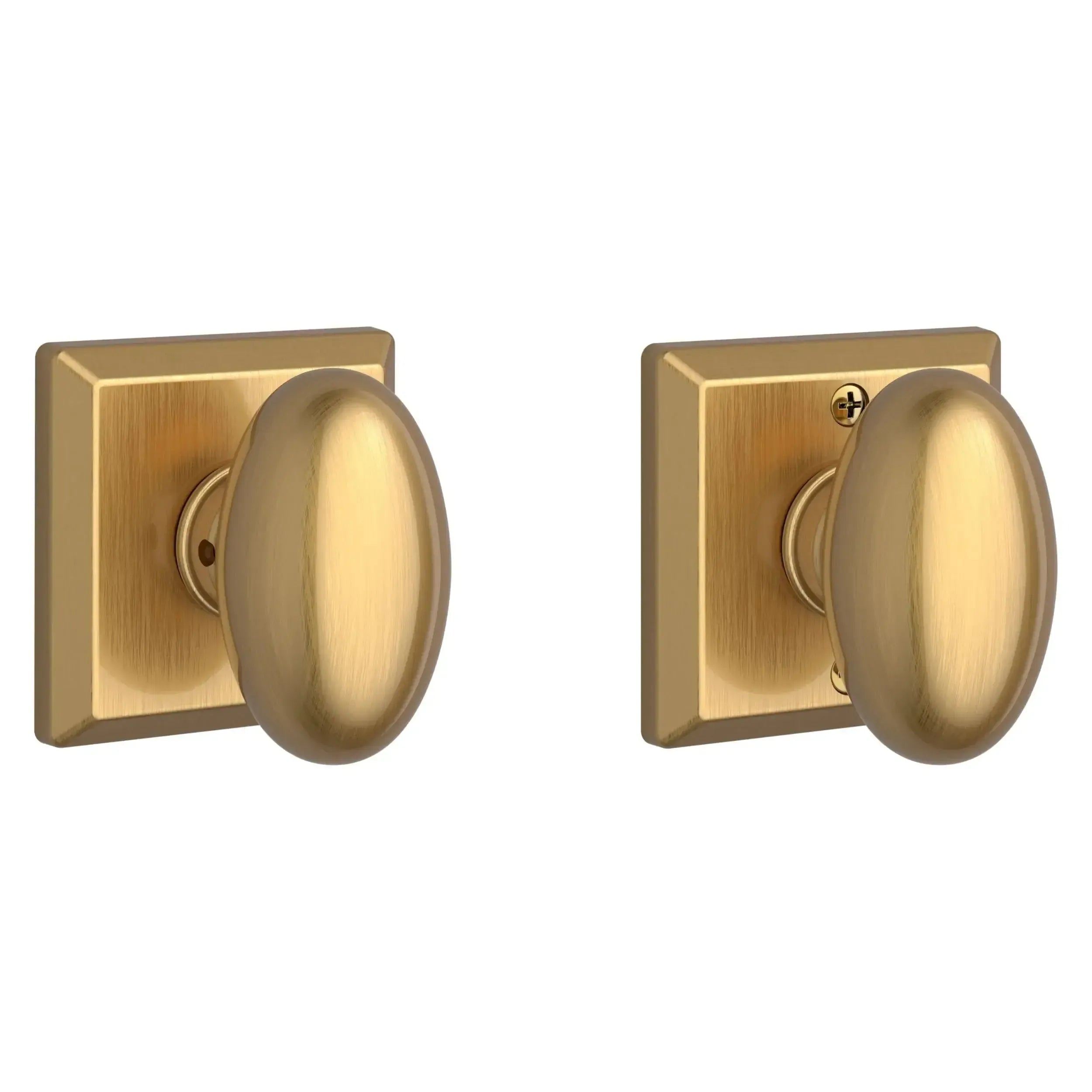 Baldwin ReserveBaldwin Ellipse Knob with Traditional Square Rosette in