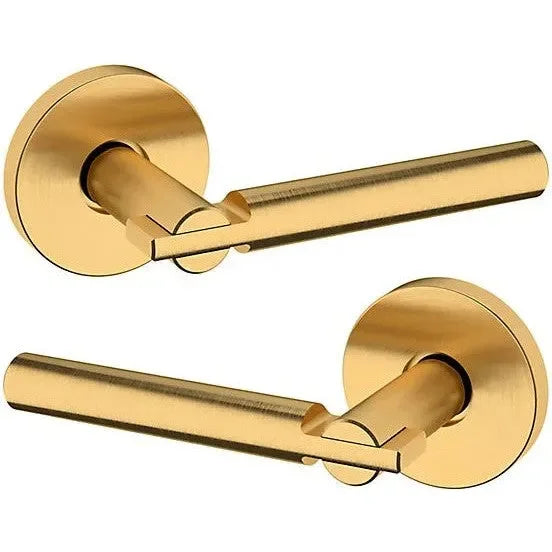 Baldwin Estate 5161 Full Dummy Lever with 5046 Rosette in Lifetime Satin Brass finish