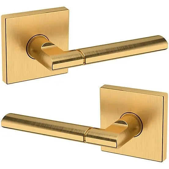 Baldwin Estate L021 Full Dummy Lever with R017 Rosette in Lifetime Satin Brass finish