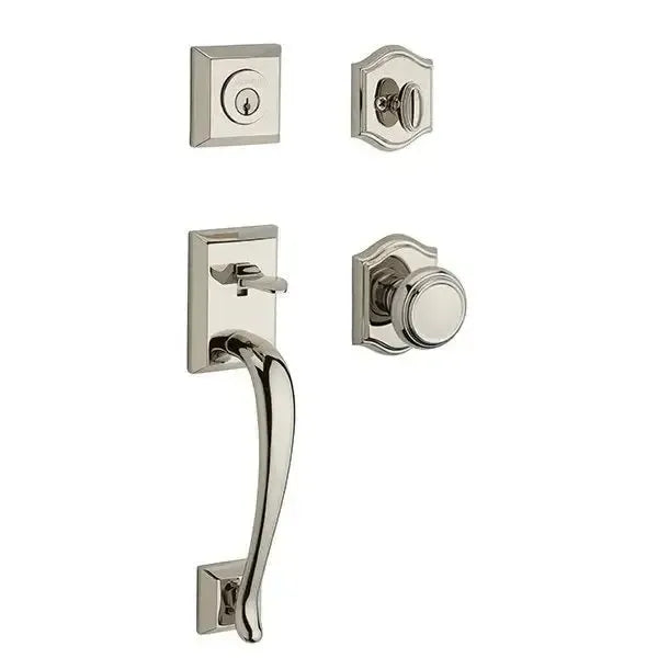 Baldwin ReserveBaldwin Napa Handleset with Interior Traditional Knob with Traditional Arch Rosette in