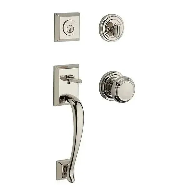 Baldwin ReserveBaldwin Napa Handleset with Interior Traditional Knob with Traditional Round Rosette in