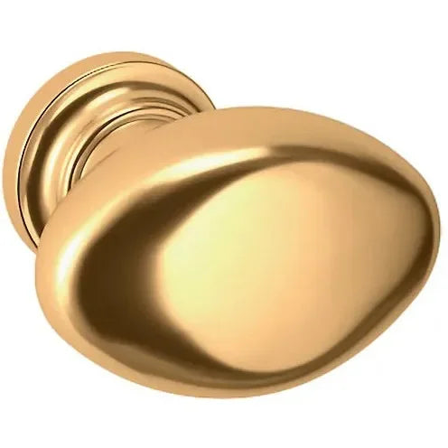 Baldwin Oval Knob Lifetime Polished Brass