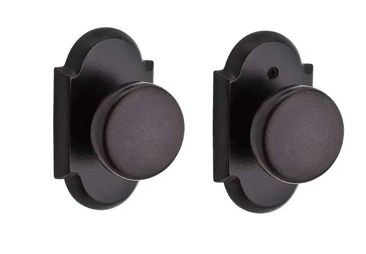 Baldwin ReserveBaldwin Rustic Knob with Rustic Arch Rosette in