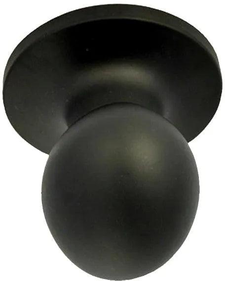 Better Home Products Miraloma Park Passage Egg Knob Black