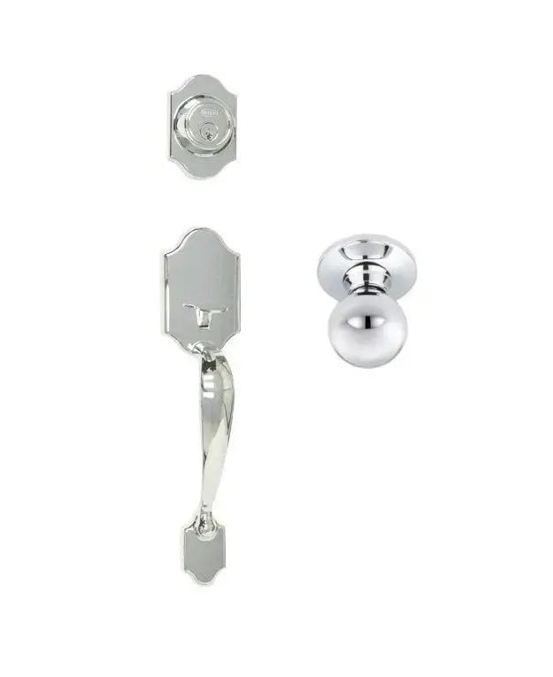Better Home Products Ocean Beach Handleset with Ball Knob Interior Chrome