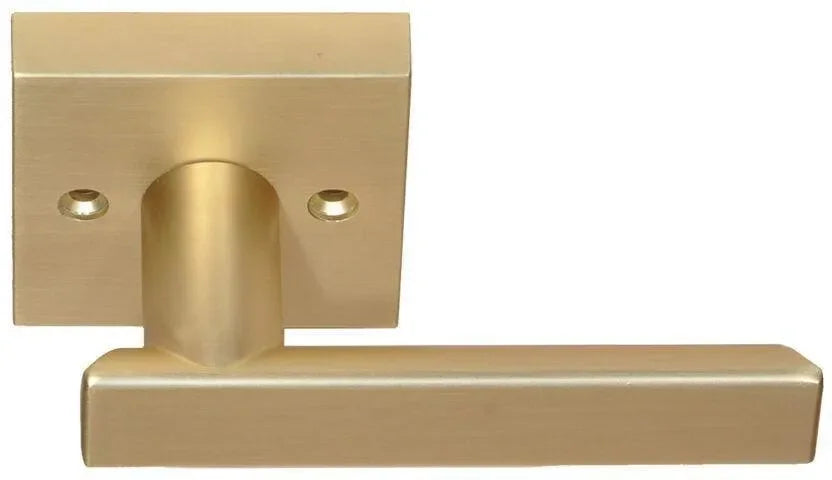 Better Home Products Santa Cruz Half Dummy Lever in Satin Brass finish