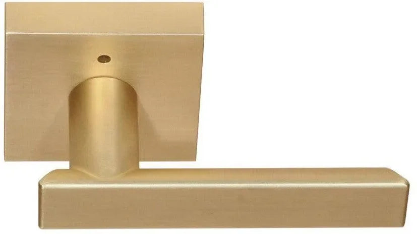Better Home Products Santa Cruz Privacy Lever in Satin Brass finish