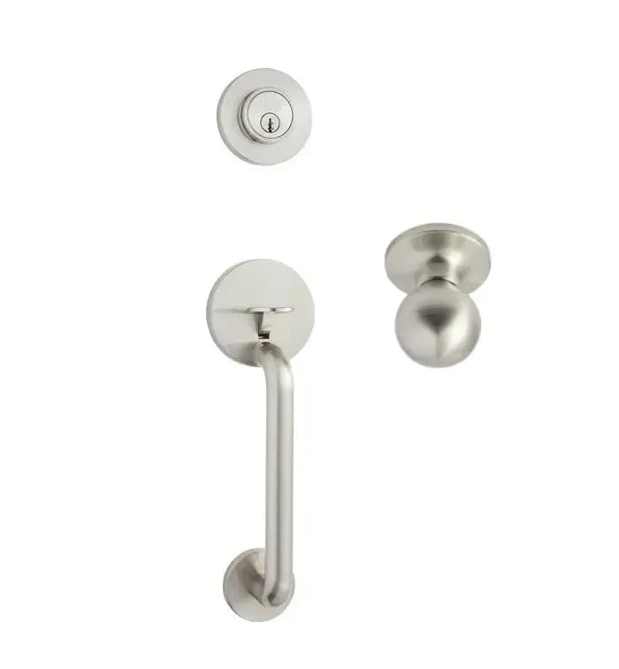 Better Home Products Skyline Handleset with Ball Knob Interior Satin Nickel