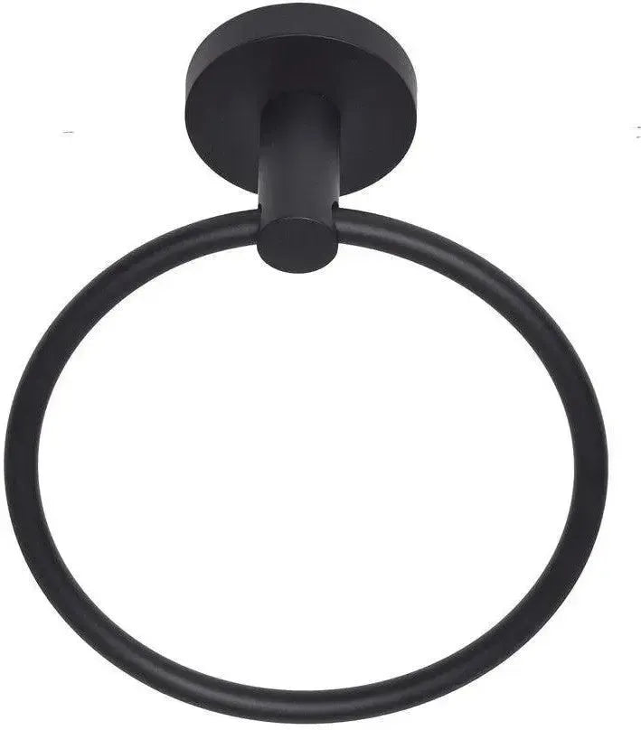 Better Home Products Skyline Towel Ring in Matte Black finish