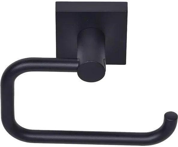 The Better Home Products Tiburon Euro Paper Holder in Black finish