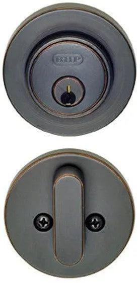 Better Home Products UL Low Profile Single Cylinder Deadbolt in Dark Bronze finish