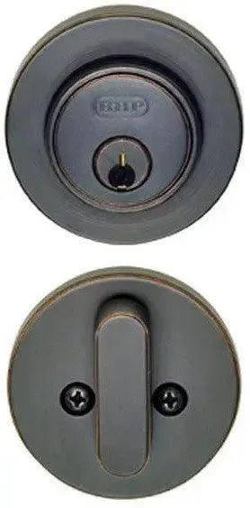 Better Home Products UL Low Profile Single Cylinder Deadbolt Dark Bronze