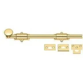 Deltana 12" Heavy Duty Surface Bolt in PVD Polished Brass finish