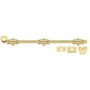 Deltana 18" Heavy Duty Surface Bolt PVD Polished Brass
