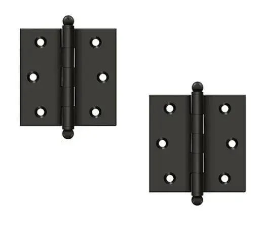 DeltanaDeltana 2 1/2" x 2 1/2" Hinge with Ball Tips (Pair) in