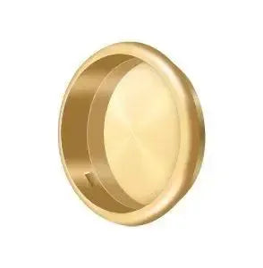 Deltana 2 1/8" Round Flush Pull in PVD Polished Brass finish