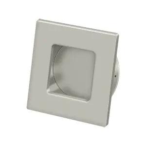 Deltana 2 3/4" Square Heavy Duty Flush Pull Brushed Nickel