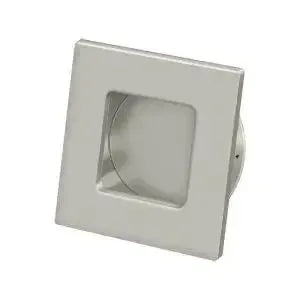 Deltana 2 3/4" Square Heavy Duty Flush Pull in Brushed Nickel finish