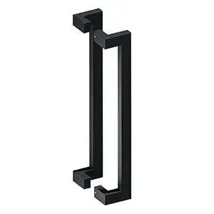 Deltana 24" Back-to-Back Modern Offset Pulls in Paint Black finish