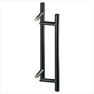 Deltana 24" Back-to-Back Round Offset Pulls in Paint Black finish