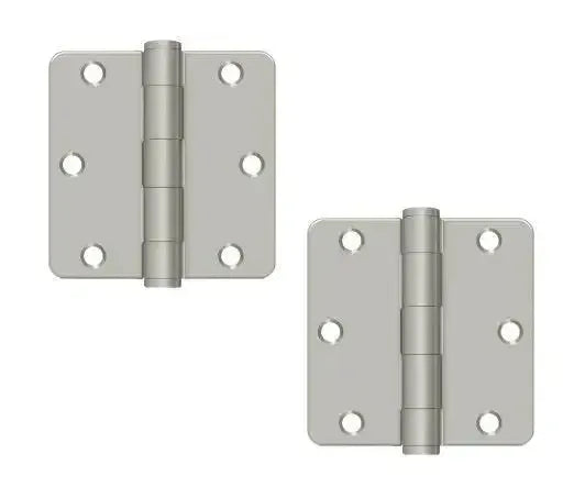 DeltanaDeltana 3-1/2" x 3-1/2" x 1/4" Radius Corner Hinge, Heavy Duty in