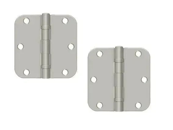 DeltanaDeltana 3-1/2" x 3-1/2" x 5/8" Radius Corner Ball Bearing Hinge, Residential in