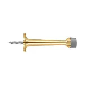 Deltana 3-1/4" Solid Brass Baseboard Door Bumper PVD Polished Brass