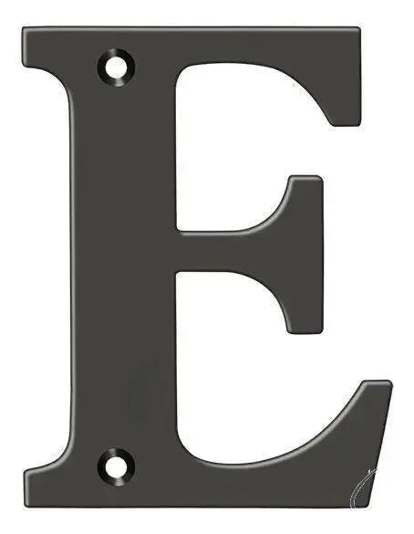 Deltana 4" Residential Letter E Oil Rubbed Bronze
