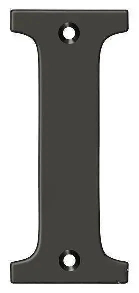 DeltanaDeltana 4" Residential Letter I in Oil Rubbed Bronze