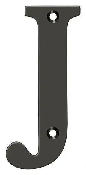 DeltanaDeltana 4" Residential Letter J in Oil Rubbed Bronze