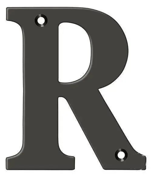 Deltana 4" Residential Letter R Oil Rubbed Bronze