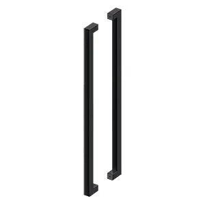 Deltana 42" CTC Back-to-Back Extra Large Contemporary Pulls in Flat Black finish