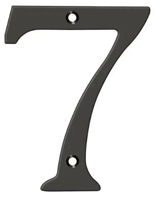 DeltanaDeltana 6" House Number, Solid Brass, No. 7 in