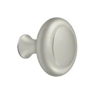 Deltana Heavy Duty Round Knob with Groove Brushed Nickel
