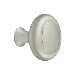 Deltana Heavy Duty Round Knob with Groove in Brushed Nickel finish