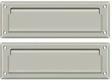 Deltana Mail Slot with Interior Flap Brushed Nickel