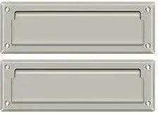 Deltana Mail Slot with Interior Flap in Brushed Nickel finish