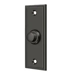 Deltana Rectangular Contemporary Bell Button in Oil Rubbed Bronze finish
