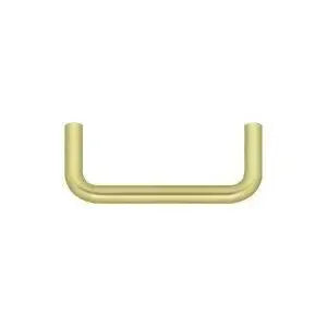 Deltana Wire Pull, 3" C-to-C in Polished Brass finish
